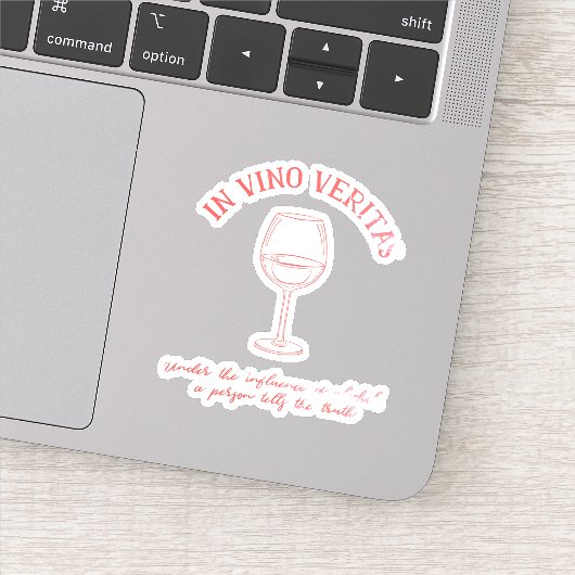Sticker Citation amateur de vin (Détail)