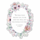 Sticker Citation célèbre de Sainte-Catherine de Sienne (Devant)