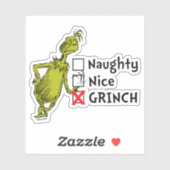 Sticker Citation coquine, Nice ou Grinch (Feuille)