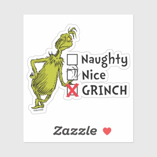 Sticker Citation coquine, Nice ou Grinch (Feuille)