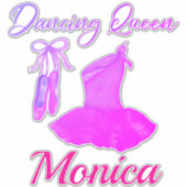 Sticker Citation Dancing Queen Rose Chaussure de Ballerine (Devant)