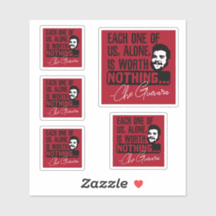 Sticker Citation De Che Guevara - Chacune Ne Vaut Rien