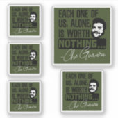 Sticker Citation De Che Guevara - Chacune Ne Vaut Rien (Devant)