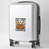 Sticker Citation de citrouille d'Halloween Jack O Lantern (Sur valise)