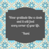 Sticker Citation de Gratitude Rumi (Devant)
