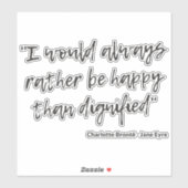 Sticker Citation de Jane Eyre I (Feuille)