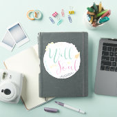 Sticker Citation de la Bible Pastel Ça va bien avec mon âm (Couverture iPad)