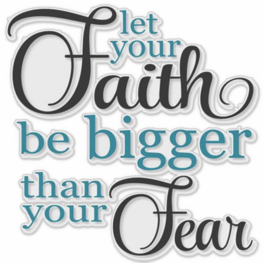 Sticker Citation de la foi (Devant)