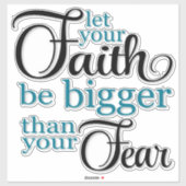 Sticker Citation de la foi (Feuille)