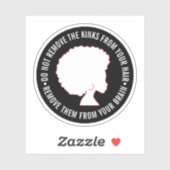 Sticker Citation de l'Inspirational Marcus Garvey HAIR AFR (Feuille)