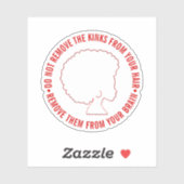 Sticker Citation de l'Inspirational Marcus Garvey HAIR AFR (Feuille)