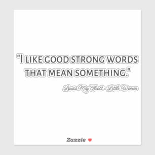 Sticker Citation de Little Women IV - Style classique