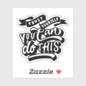 Sticker Citation de motivation (Feuille)