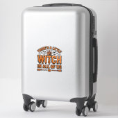 Sticker Citation de sorcière d'Halloween Design vectoriel (Sur valise)