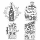 Sticker Citation de vin (Devant)