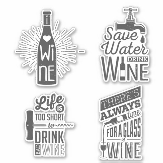 Sticker Citation de vin (Devant)
