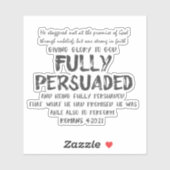 Sticker Citation entièrement persuadée avec Verse de la Bi (Feuille)