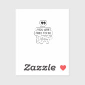 Sticker Citation inspirante Mug de café (Feuille)