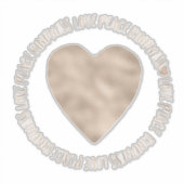 Sticker Citation inspirée de l'amour du coeur d'or pour la (Devant)