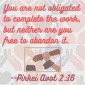 Sticker Citation juive : Tikkun Olam (Devant)