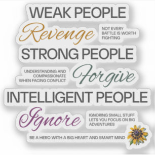 Sticker Citation motivante d'Albert Einstein Typographie