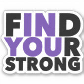 Sticker Citation motivationnelle forte (Devant)