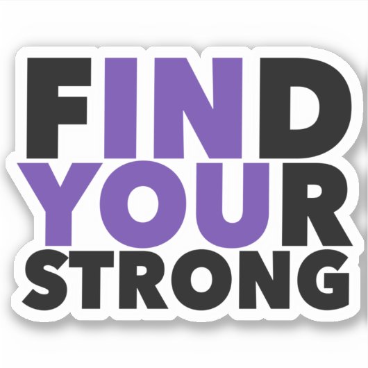 Sticker Citation motivationnelle forte (Devant)