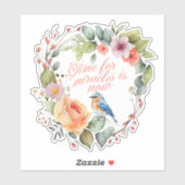 Sticker Citation motivationnelle : Le temps des miracles e (Feuille)