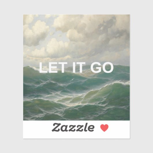 Sticker Citation Motivationnelle + Peinture Vintage du pay (Feuille)