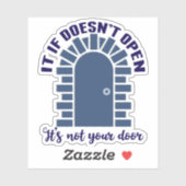 Sticker Citation Motivationnelle Restez Positif Non Votre  (Feuille)