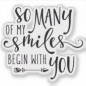 Sticker Citation Noire significative (Devant)