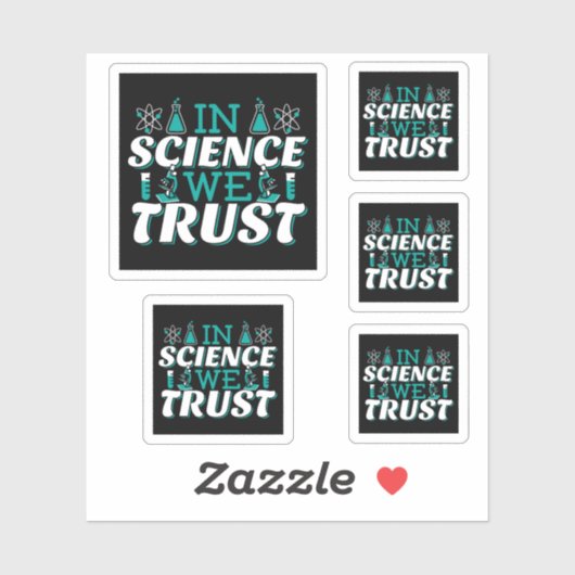 Sticker Citation 'Nous croyons en la Science' - Enseignant (Feuille)