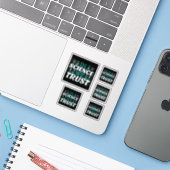 Sticker Citation 'Nous croyons en la Science' - Enseignant (Ordinateur portable avec iPhone)