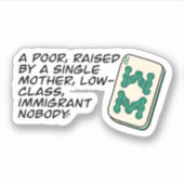 Sticker Citation scène Mahjong de Crazy Rich Asians Classi (Devant)