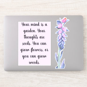 Sticker Citation succulente de fleur de fleur