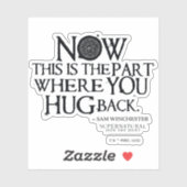 Sticker Citation surnaturelle "Accrocher" (Feuille)