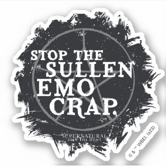 Sticker Citation surnaturelle "Emo" (Devant)