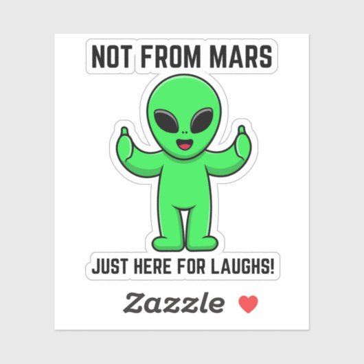 Sticker citations aliens drôles (Feuille)