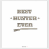 Sticker citations de chasse disant chasseur amant (Feuille)