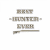 Sticker citations de chasse disant chasseur amant (Devant)