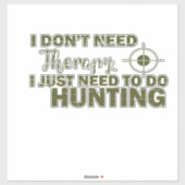Sticker citations de chasse disant chasseur amant (Feuille)
