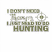 Sticker citations de chasse disant chasseur amant (Devant)