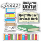 Sticker Citations de cinq livres pour la collection Bookwo (Devant)