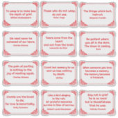 Sticker Citations de douleur dans le coin Rose Cadre rouge (Devant)