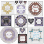 Sticker Citations De Gratitude Fractées Assorties (Devant)