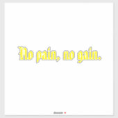 Sticker Citations de motivation de GYM et marron clair (Feuille)