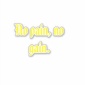 Sticker Citations de motivation de GYM et marron clair (Devant)