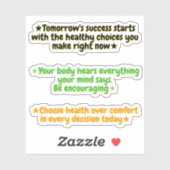 Sticker Citations de motivation pour la perte de poids | A (Feuille)