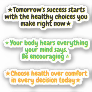 Sticker Citations de motivation pour la perte de poids A