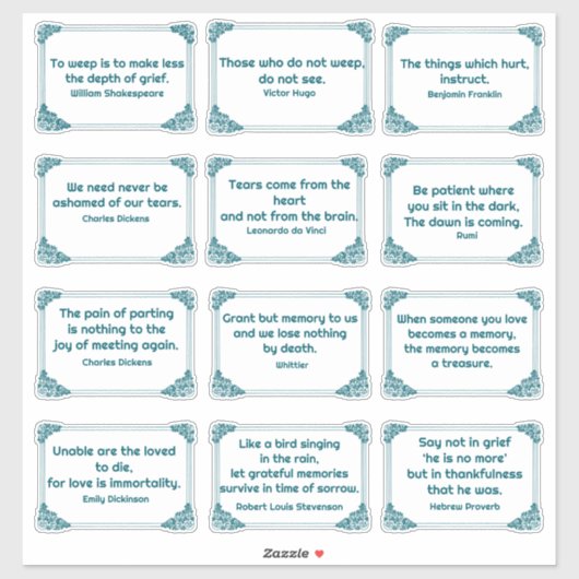 Sticker Citations douloureuses dans le cadre du coin Rose (Feuille)